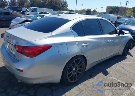 2014 Infiniti Q50 Premium z USA, uszkodzony, nr VIN JN1BV7APXEM687604